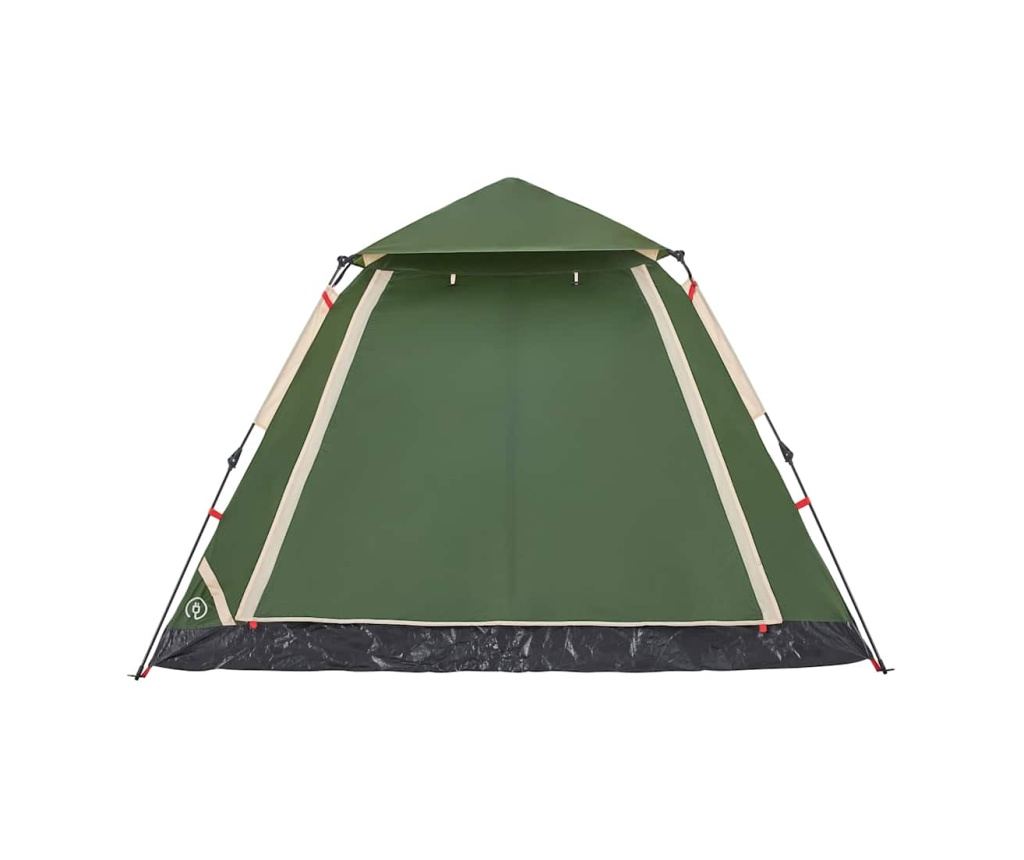 Kempingový stan kupole pro 5 osob zelený rychloupínací - 6