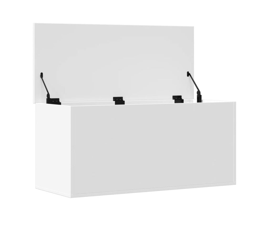 Úložný box bílý 100 x 42 x 46 cm kompozitní dřevo - 7