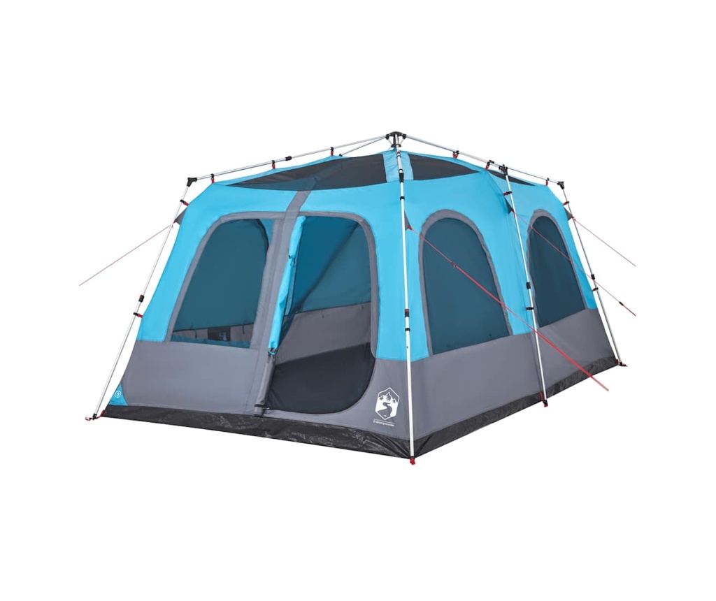 Rodinný stan kupole pro 8 osob modrý rychloupínací - 4
