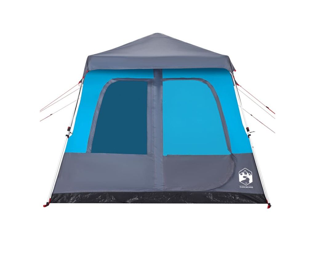 Rodinný stan kupole pro 8 osob modrý rychloupínací - 8