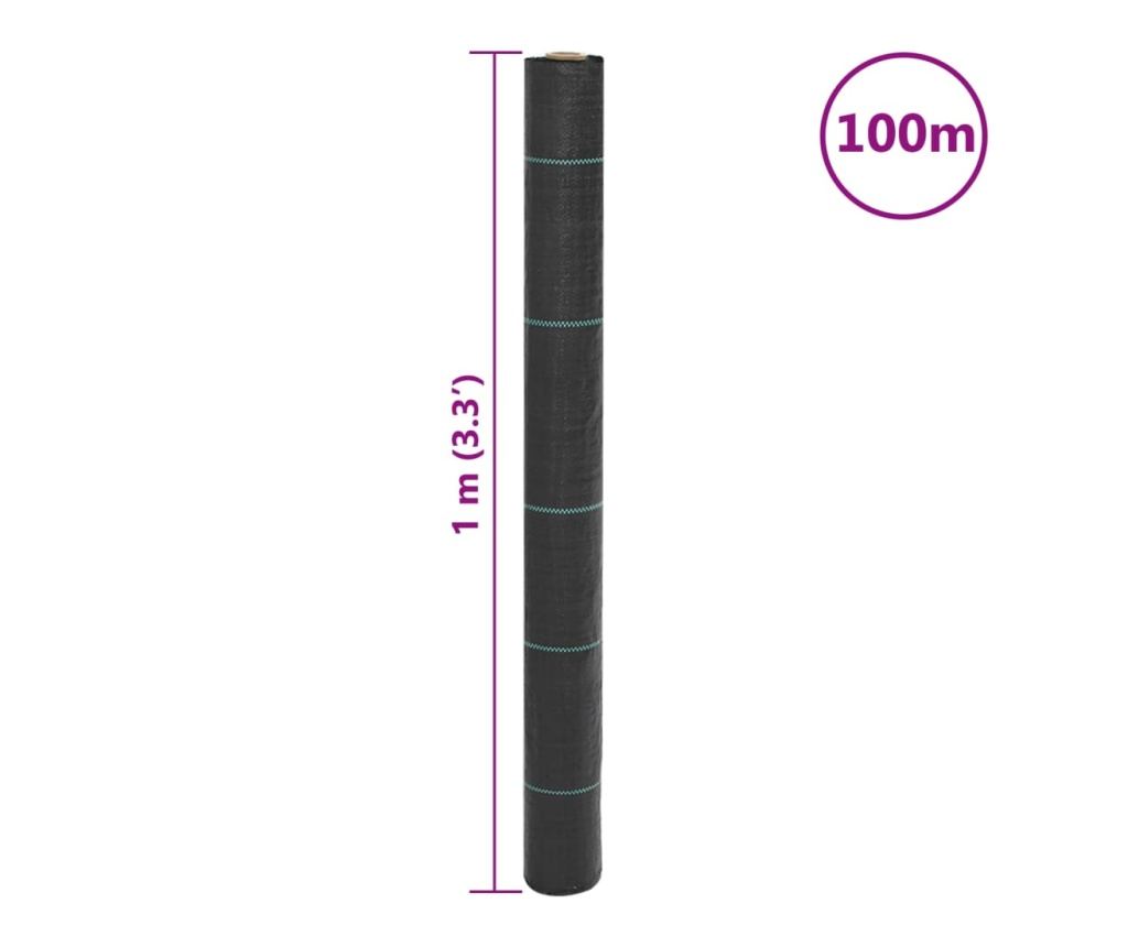 Mulčovací textilie černá 1 x 100 m PP - 8