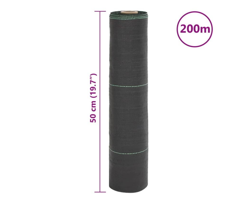 Mulčovací textilie černá 0,5 x 200 m PP - 8