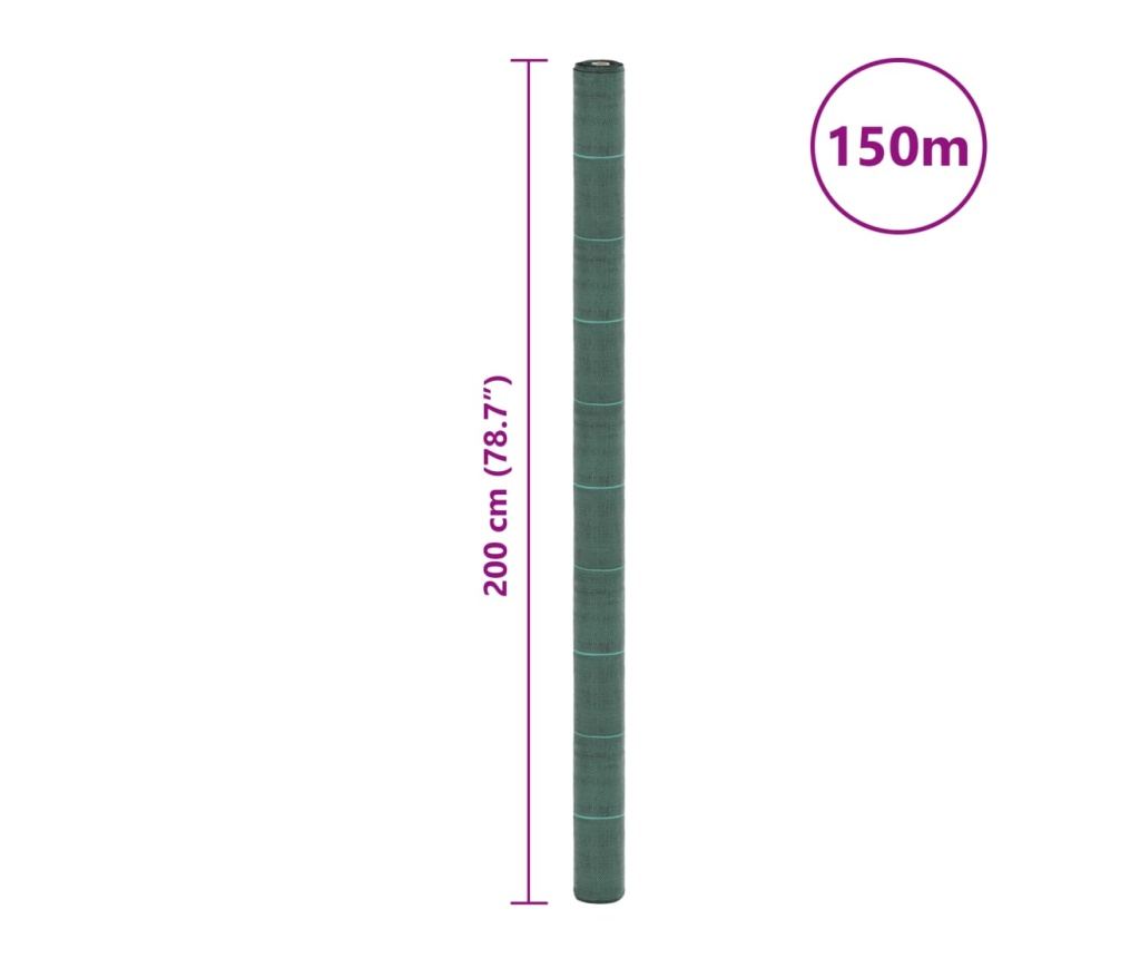 Mulčovací textilie zelená 2 x 150 m PP - 8