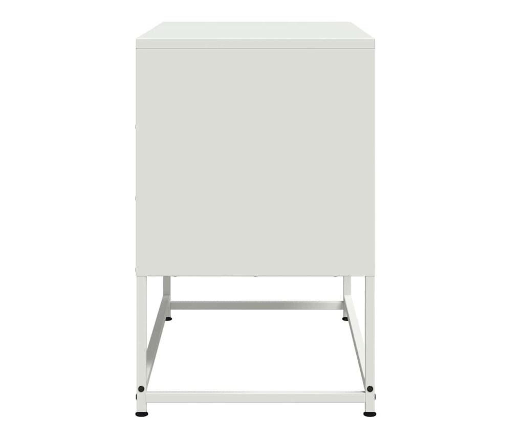 TV skříňka bílá 68,5 x 39 x 60,5 cm ocel - 7