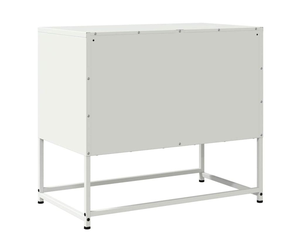 TV skříňka bílá 68,5 x 39 x 60,5 cm ocel - 8