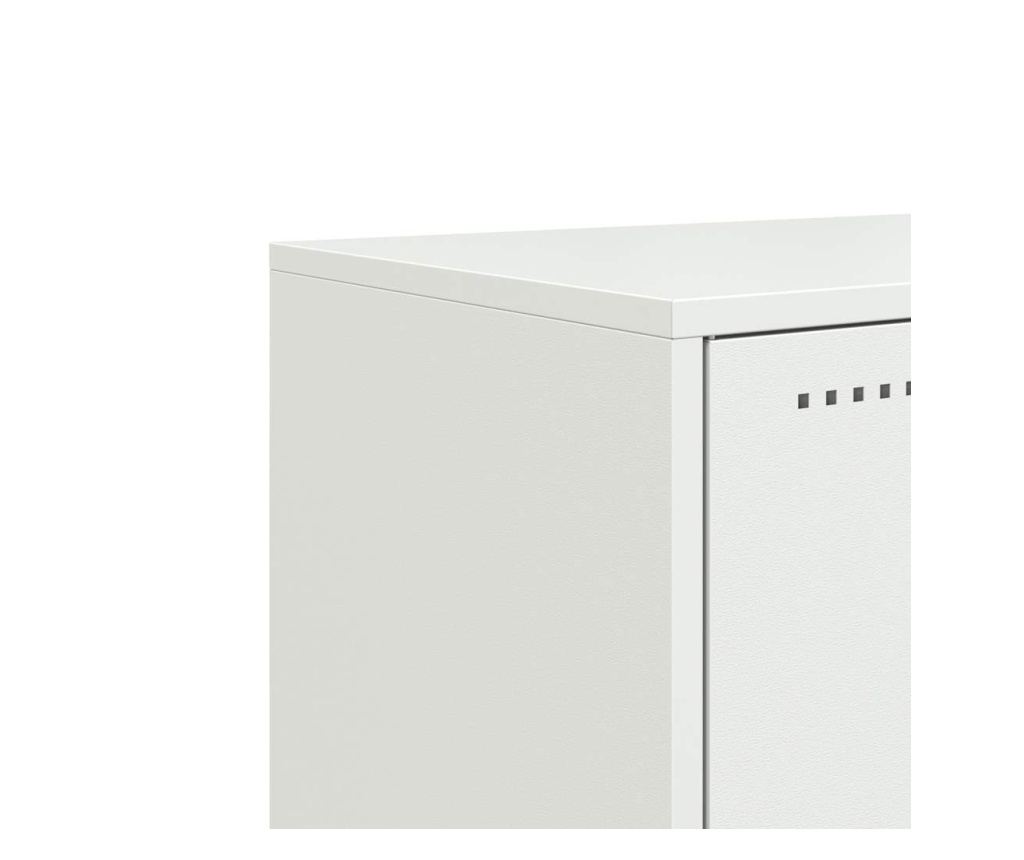 TV skříňka bílá 68,5 x 39 x 60,5 cm ocel - 10