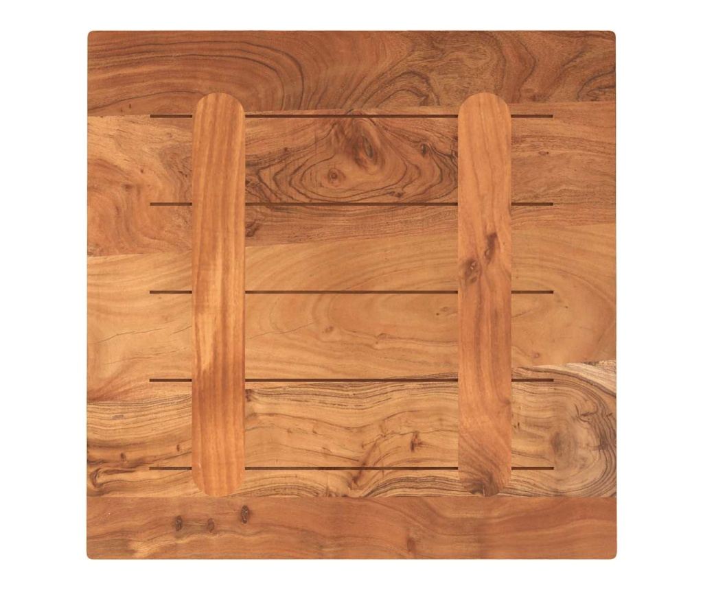 Stolní deska 50 x 50 x 2,5 cm čtvercová masivní akáciové dřevo - 5