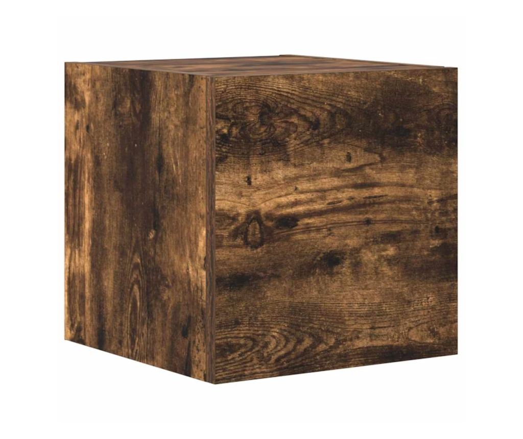 Set omarjev za TV, 10 kosov, dimni hrast, obdelano leseno - 6