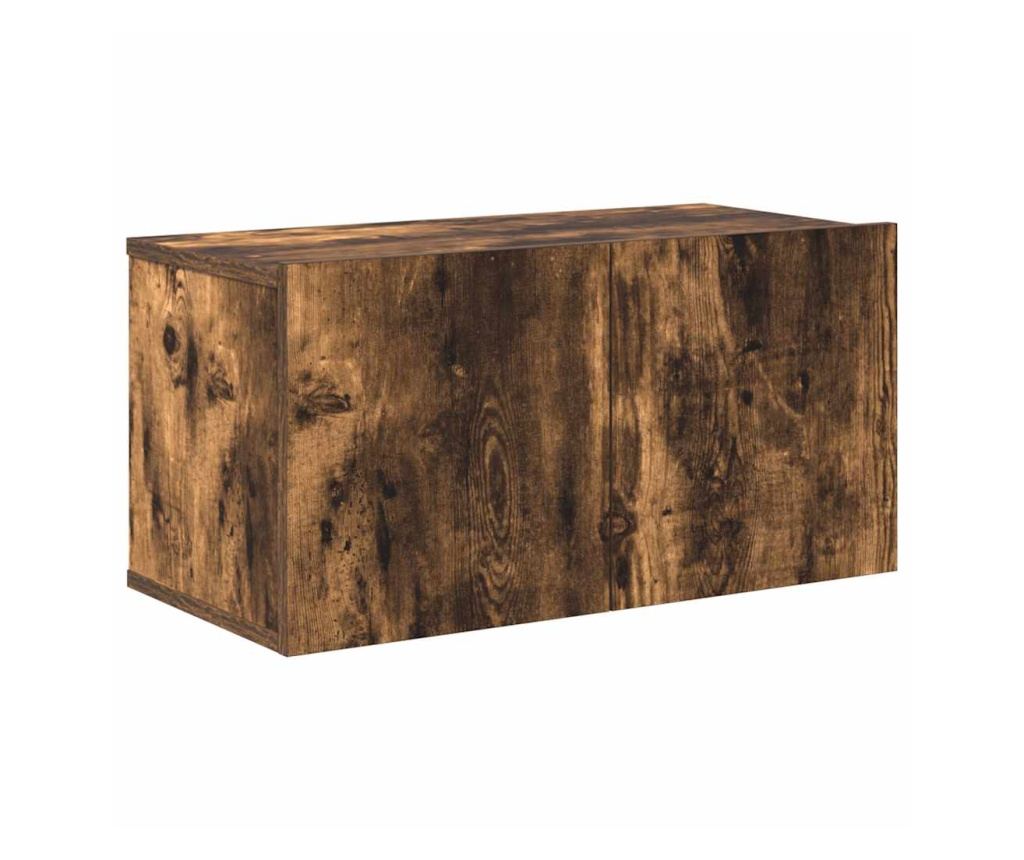 Set omarjev za TV, 10 kosov, dimni hrast, obdelano leseno - 7