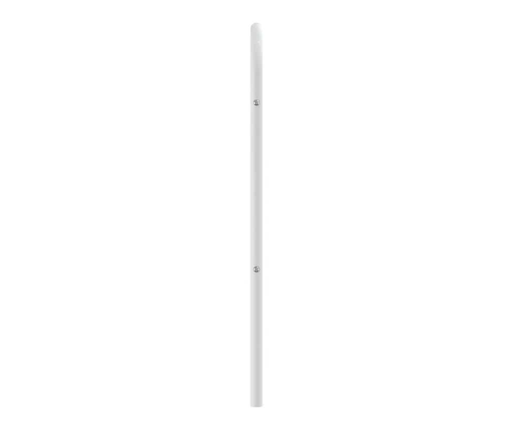 Metalni uzglavlje za krevet, bijelo, 150 cm - 5