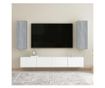 TV Ormarić, 2 kom, Sonoma siva, 30,5x30x90 cm, Konstruirano drvo thumbnail 1