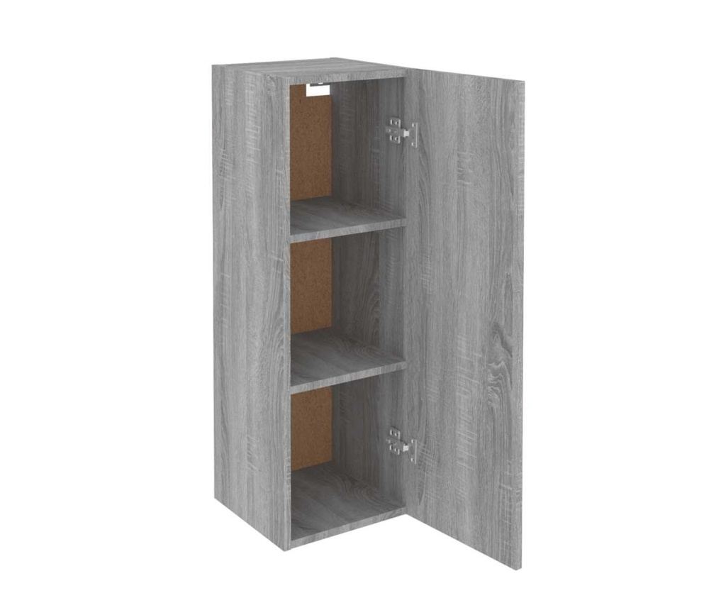 TV Ormarić, 2 kom, Sonoma siva, 30,5x30x90 cm, Konstruirano drvo - 9