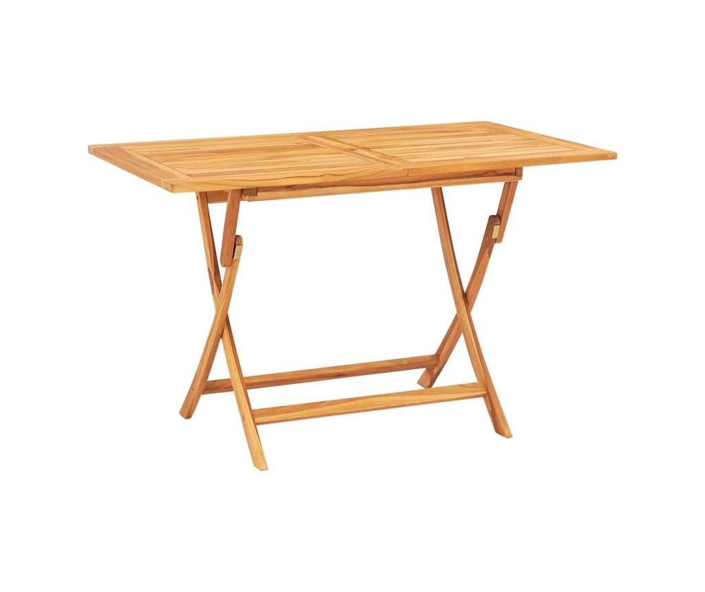 Градински комплект, масивно тиково дърво, 5 части - 6