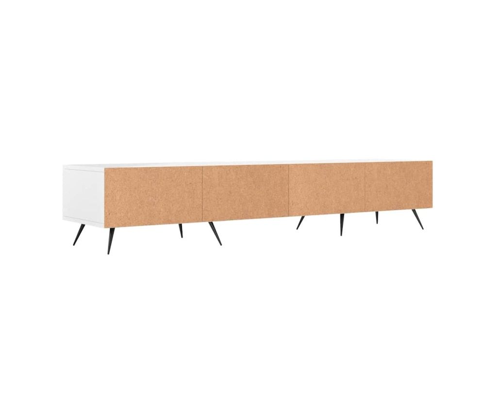 TV komoda, bijela, 150x36x30 cm, obrađeno drvo - 8
