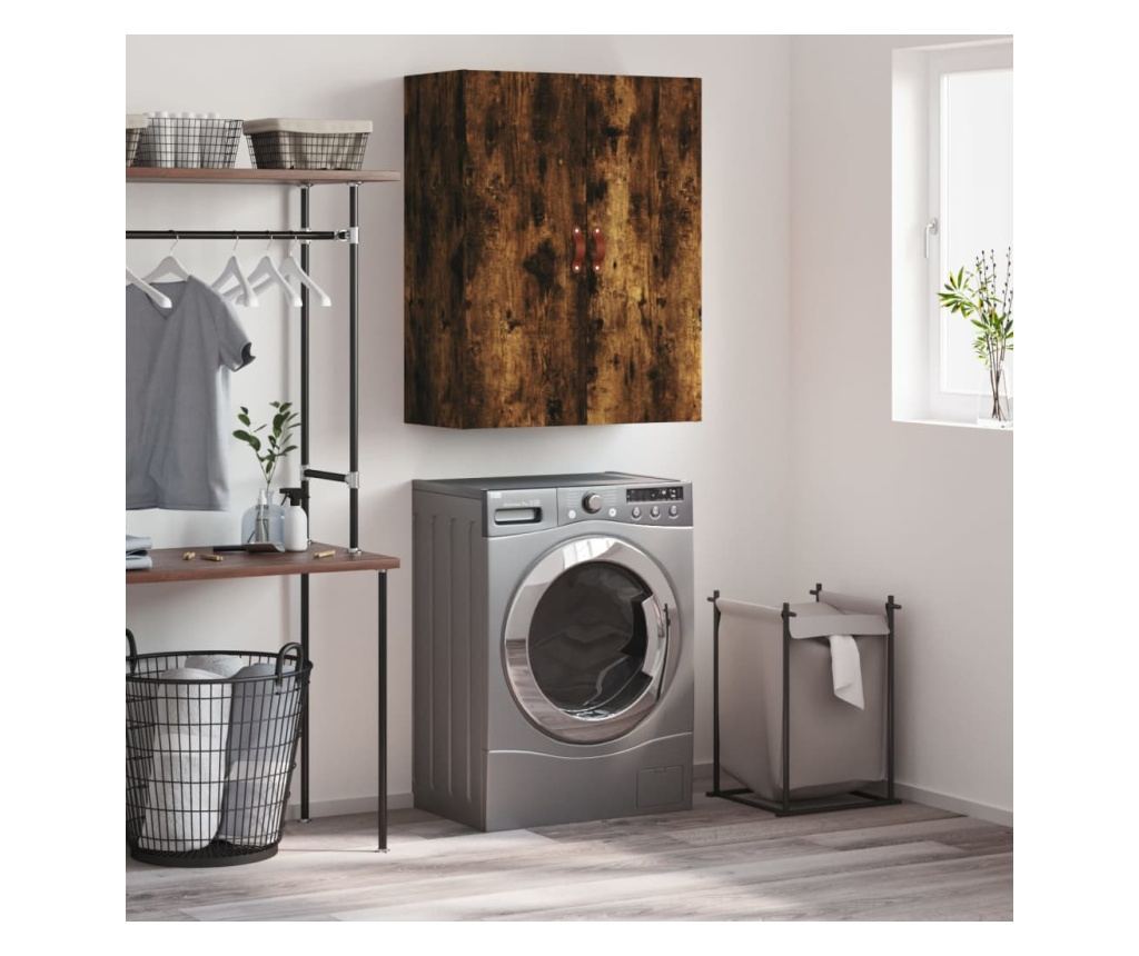 Zidni ormar, dimljeni hrast, 69,5x34x90 cm - 2