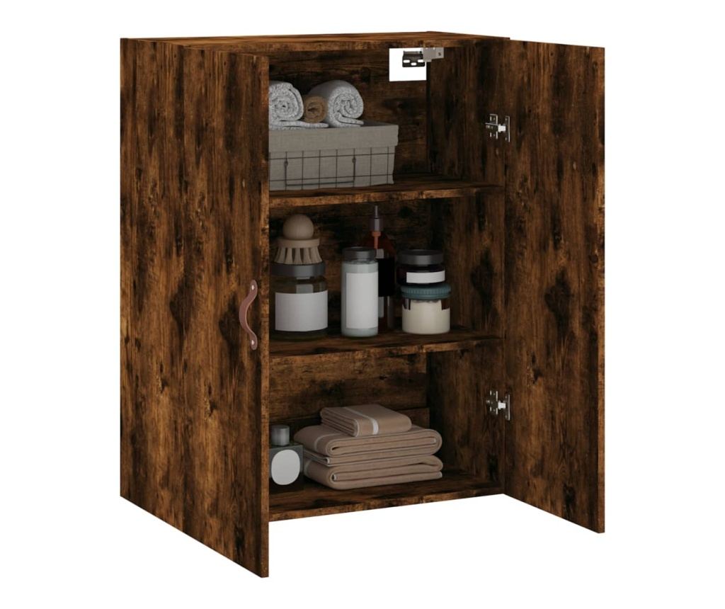 Zidni ormar, dimljeni hrast, 69,5x34x90 cm - 11