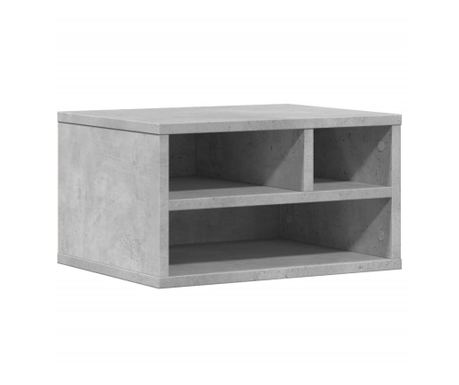 vidaXL Suport imprimantă, gri, 40x32x22,5 cm, lemn prelucrat