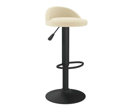 Scaun de bar, crem, catifea