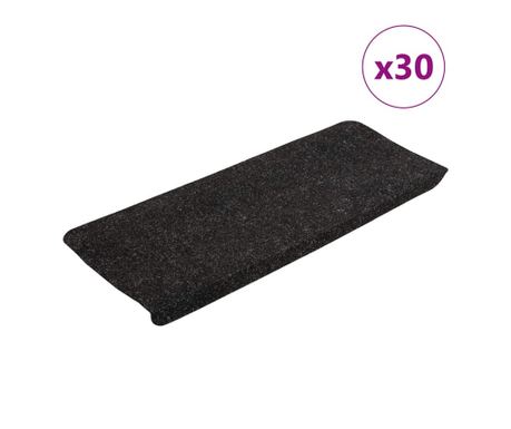 Samoljepljivi otirači za stepenice 30kom antracit 65x24,5x3,5cm