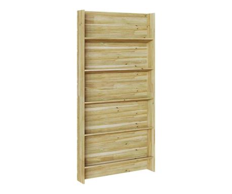 Рафтове за растения с рафт Кафяво 90 x 15 x 180 см
