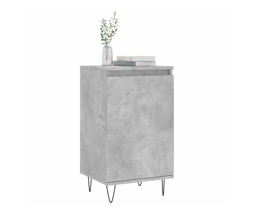 Komoda, siva beton, 40x35x70 cm, obrađeno drvo - 3