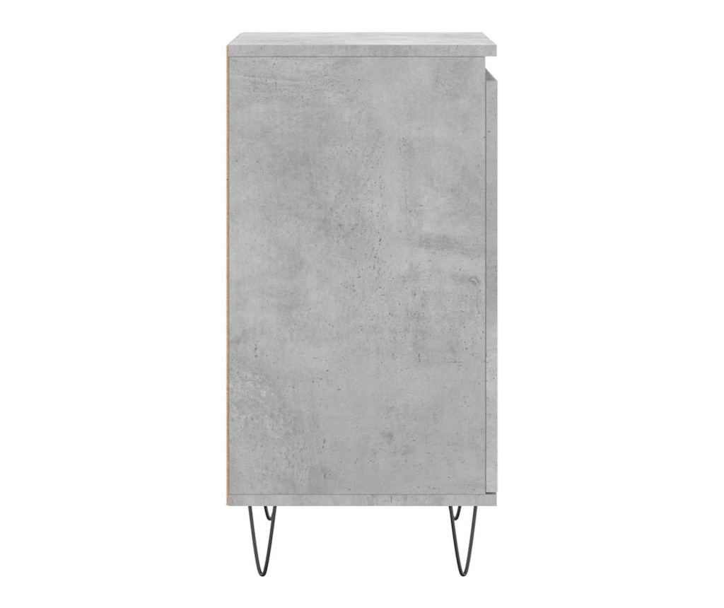 Komoda, siva beton, 40x35x70 cm, obrađeno drvo - 7