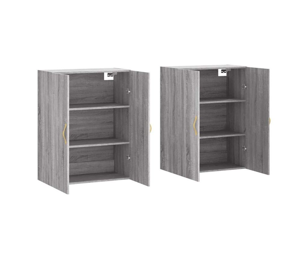Zidni ormarići, 2 kom, boja hrasta sonoma, 69,5x34x90 cm - 4