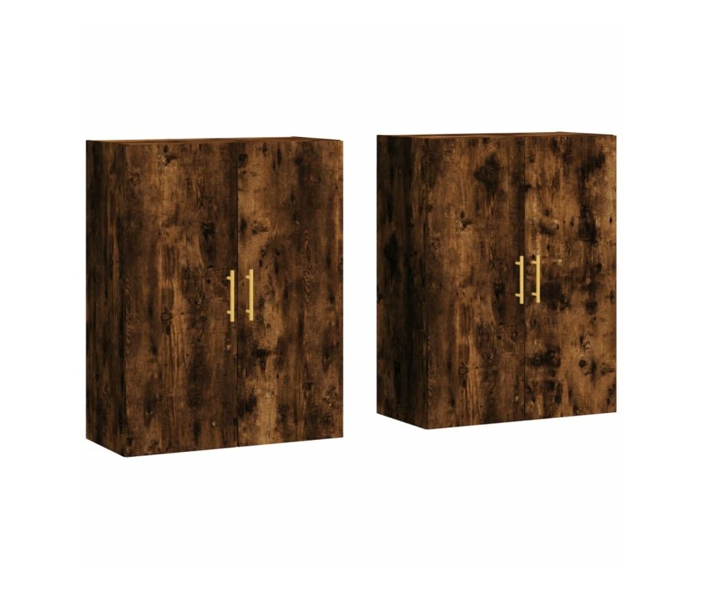 Zidni ormarići, 2 kom, Boja hrasta dima, 69,5x34x90 cm - 2