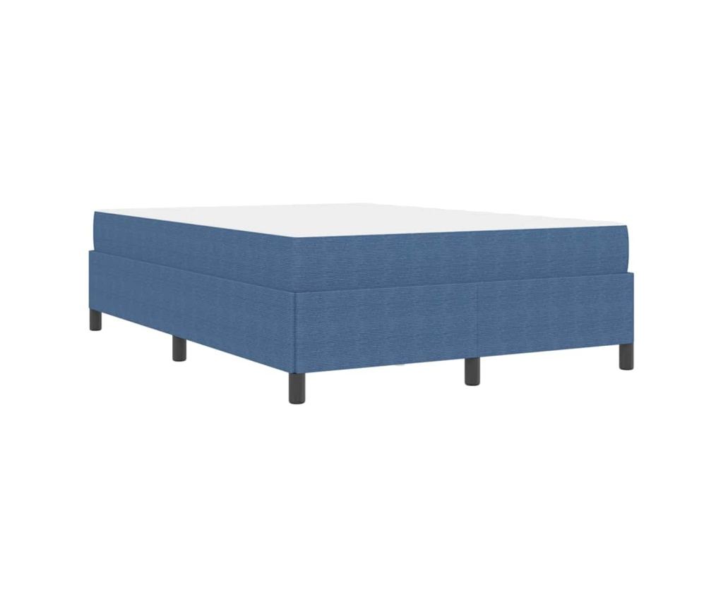 Рамка за легло с матрак Синьо 160 x 200 cm текстил - 6