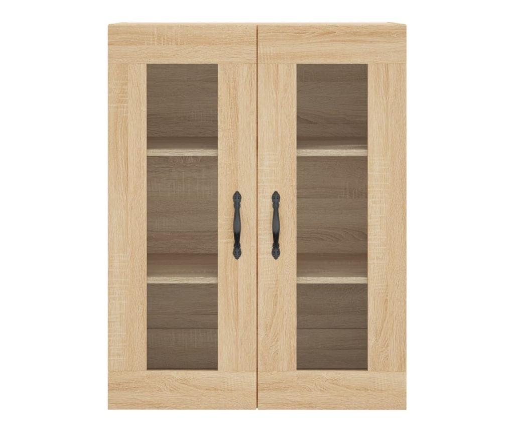 Visoka komoda sonoma hrast 69,5x34x180 cm inženirski les - 6