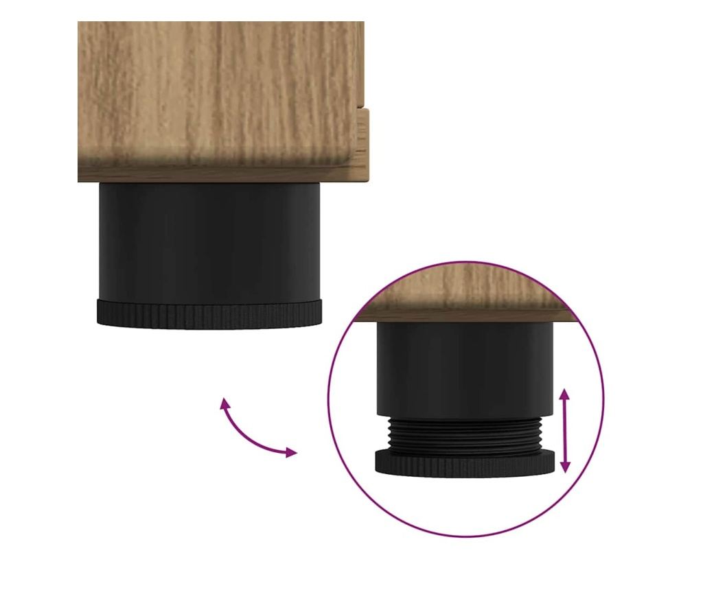 Служебен шкаф FLORIN Дъб 55,5 x 29 x 103 см Инженерно дърво - 9