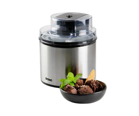 Masina de inghetata, DOMO, GelaTwist, 2 litri, inox