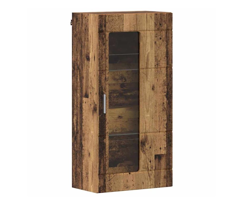 Комплект ТВ шкаф с чекмедже FLORIN Старо дърво Инженерно дърво - 6