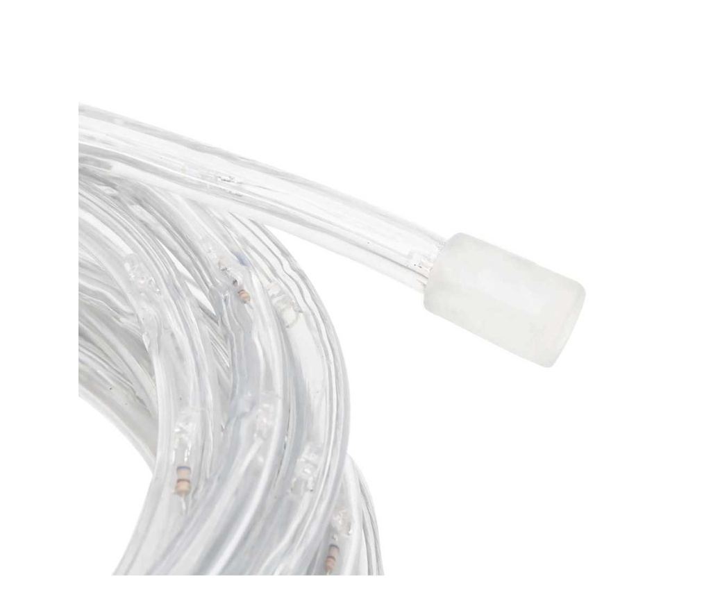 Светещ маркуч с 1200 светодиода студено бяло 50 м PVC - 7