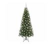 С изкуствено коледно дърво с поставка Зелен 180 cm PE и PVC thumbnail 3