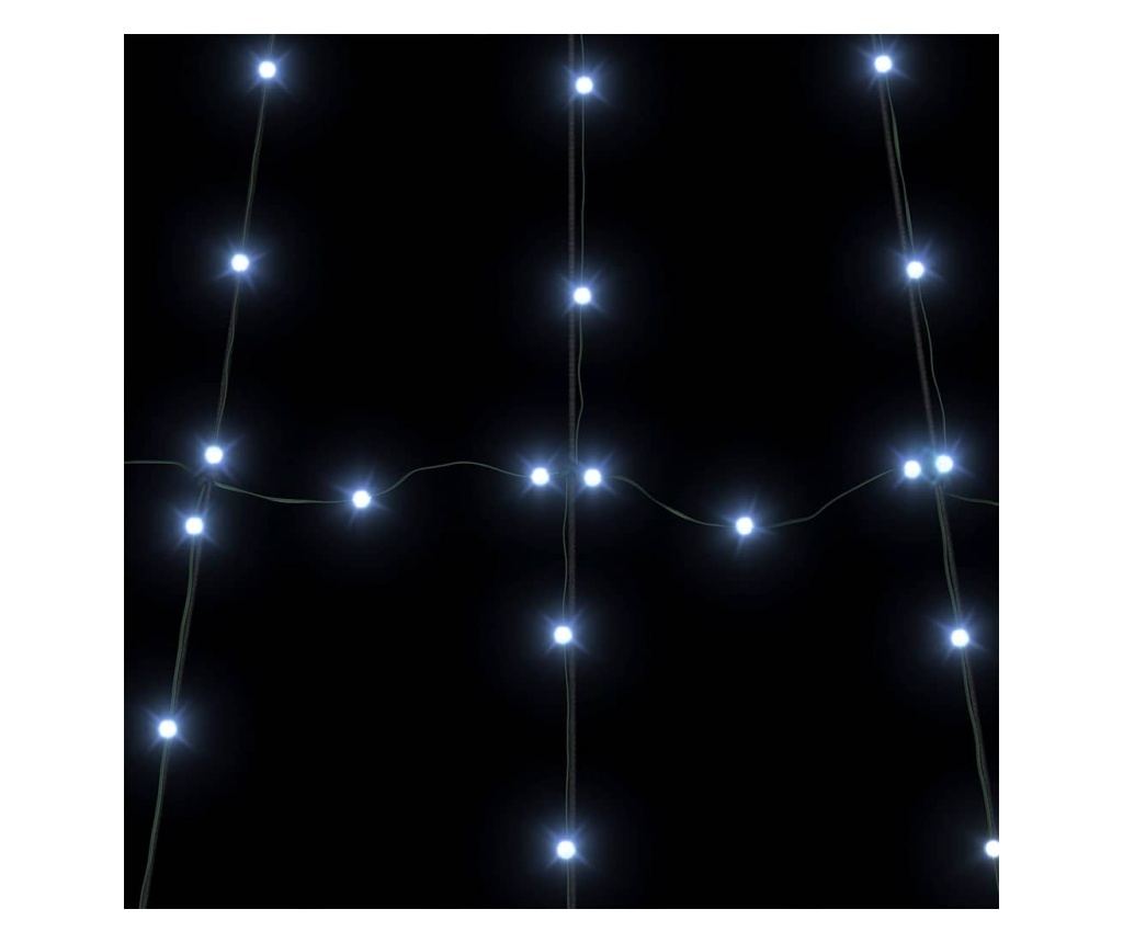 LED коледна елха с колчета за земя Хладно бяло 182 см Метал - 8