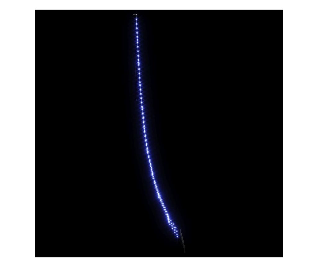 LED коледна елха с колчета за земя Синьо 511 см Метал - 5