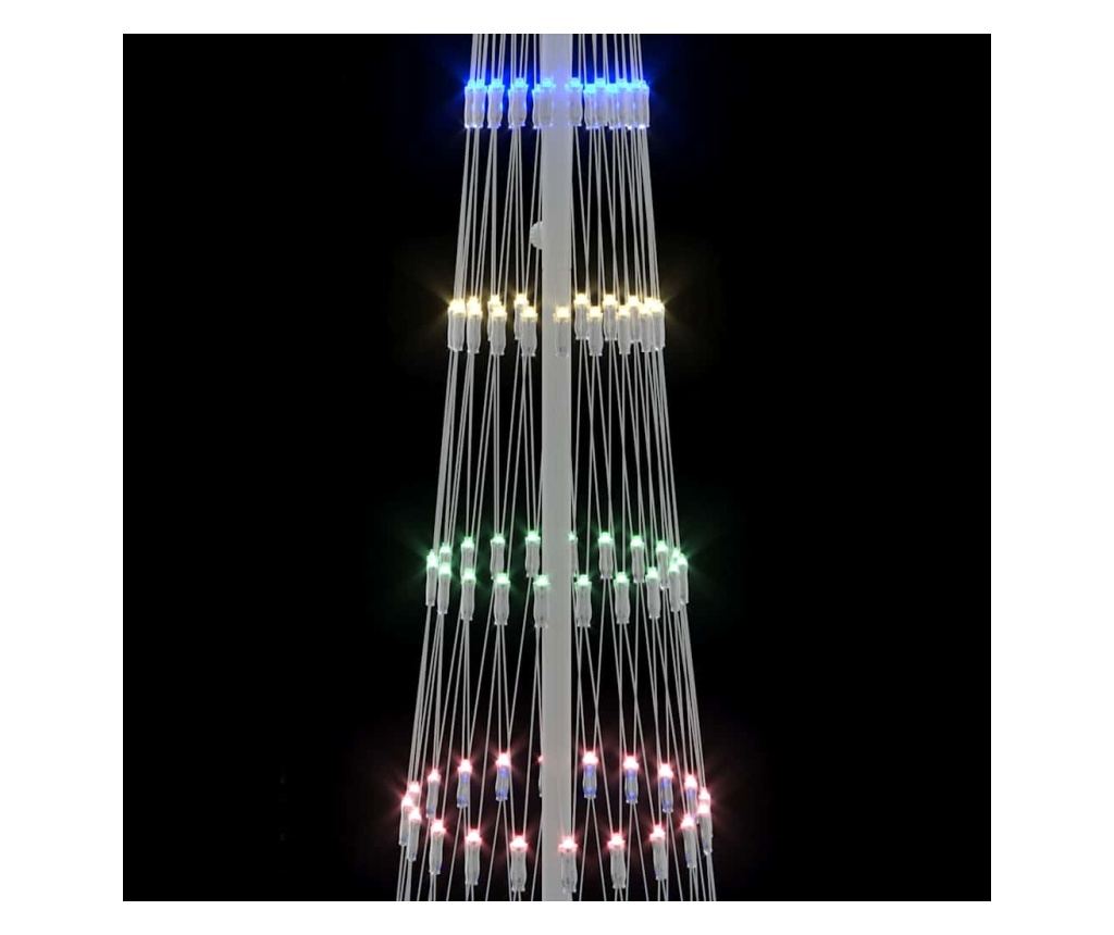 LED Коледна Елха с поставка Многоцветен 70 х 70 х 250 см Метал - 6