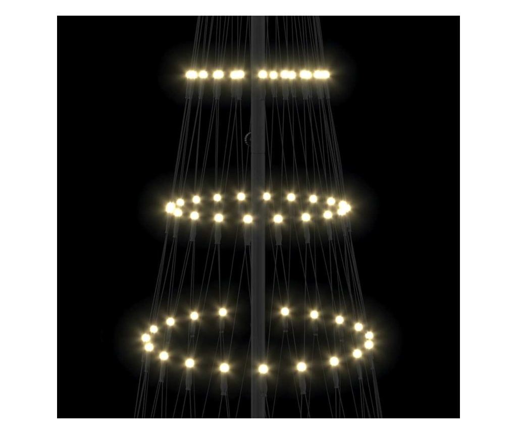 LED Коледна Елха с 295 LED светодиода Топло бяло 250 cm Метал - 6