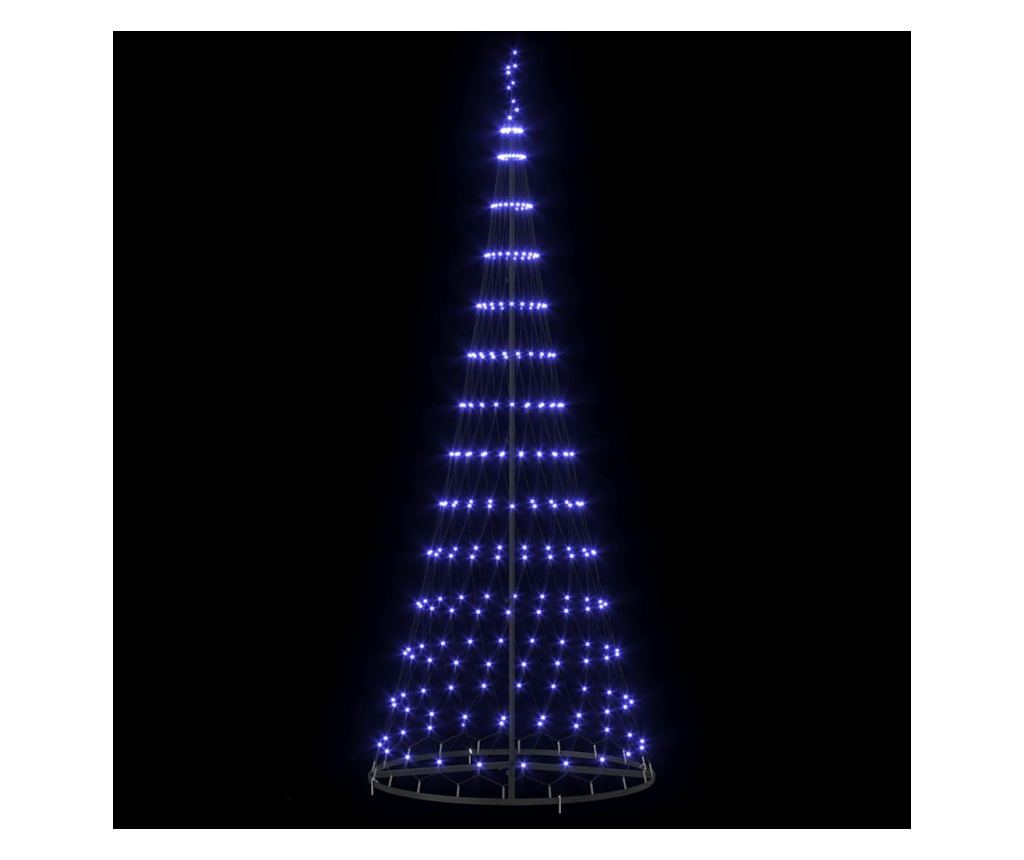 LED Коледна Елха с 295 LED светодиода Синьо 250 cm Метал - 5