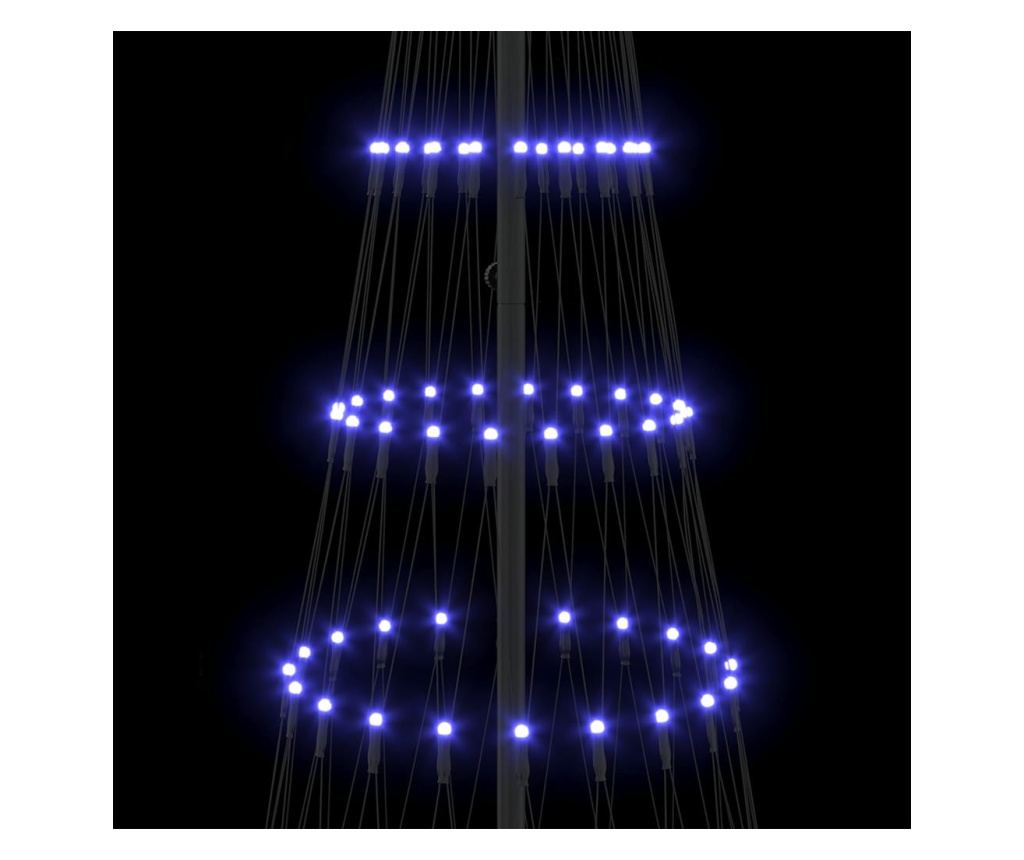 LED Коледна Елха с 295 LED светодиода Синьо 250 cm Метал - 6