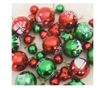 Комплект коледни топки 40 pcs Червено и зелено Пластмаса thumbnail 4