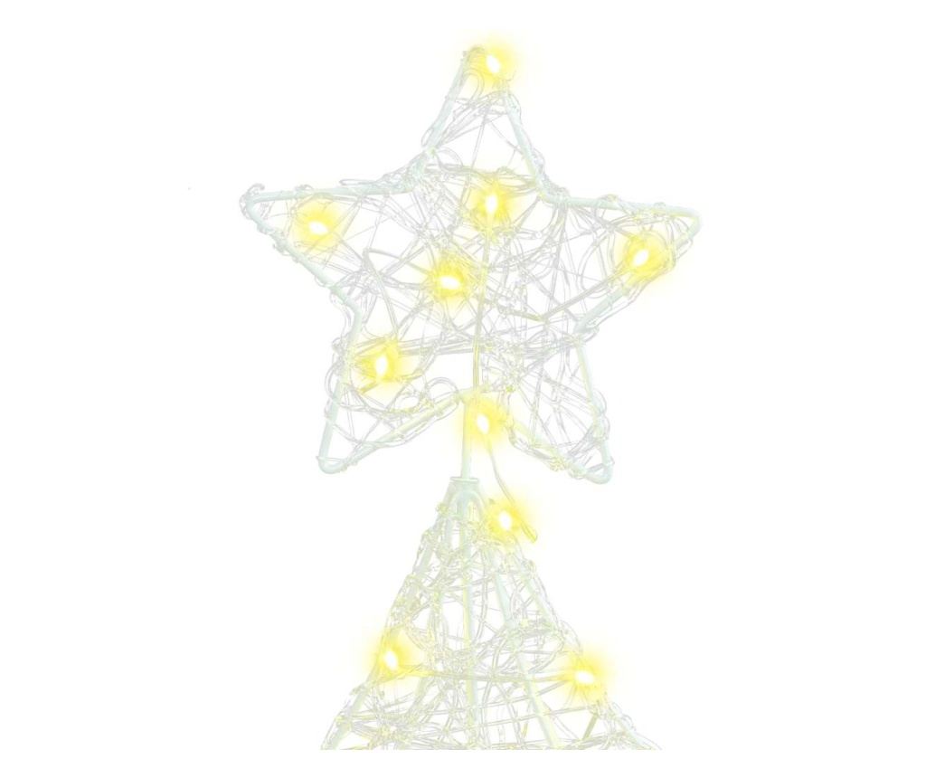 Коледно дърво с 100 LED светодиода Топло бяло 120 cm Акрил - 6