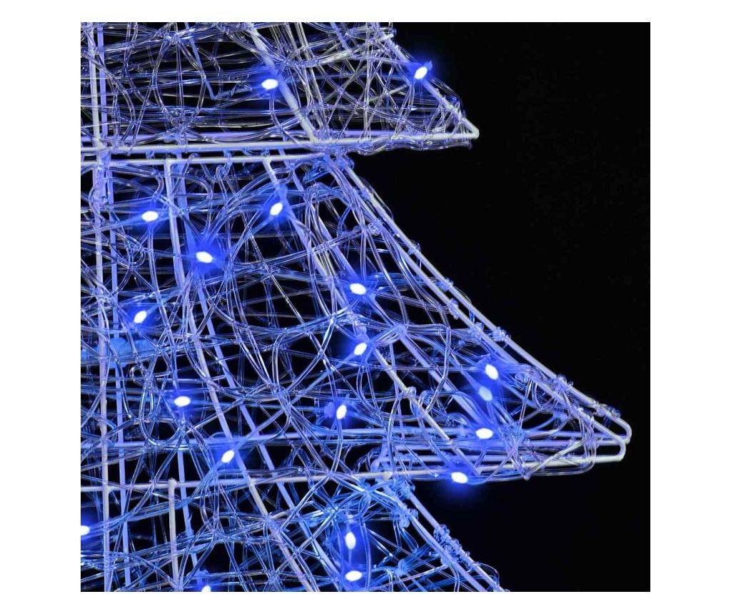 Коледно дърво с 100 LED светодиода Синьо 120 cm Акрил - 7