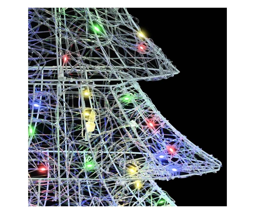 Коледно дърво с 100 LED светодиода Многоцветен 120 cm Акрил - 7