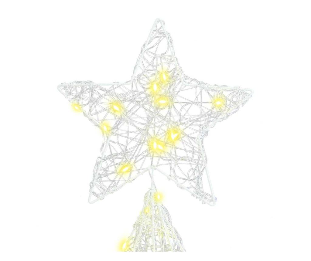 Коледно дърво с 240 LED светодиода Топло бяло 150 cm Акрил - 6