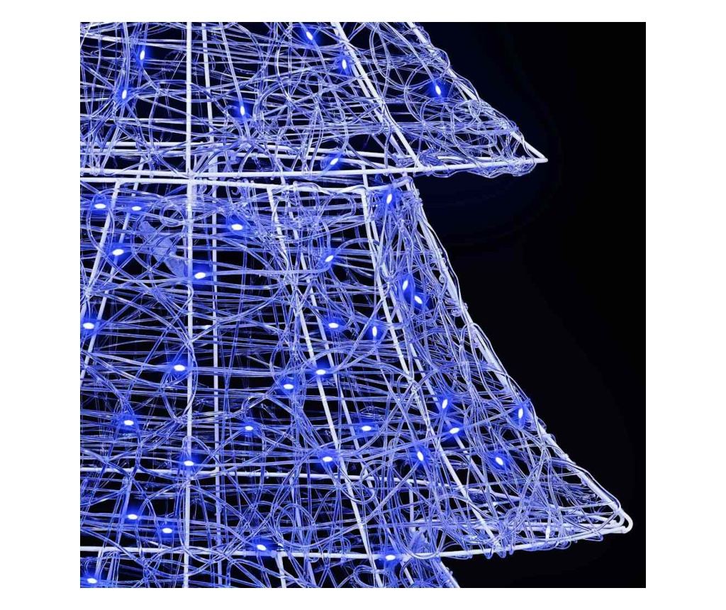 Коледно дърво с 240 LED светодиода Синьо 180 cm Акрил - 7