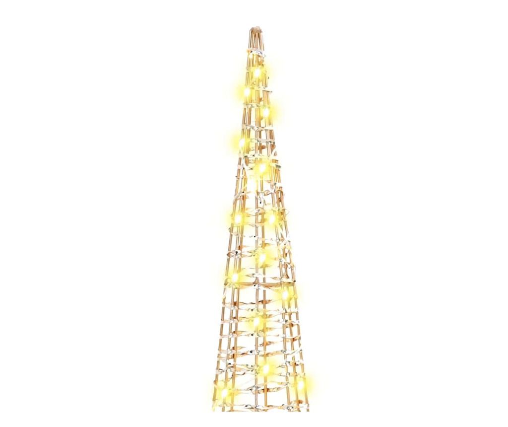 Коледно дърво 3 pcs Топло бяло 20 х 20 х 80 см PET - 6