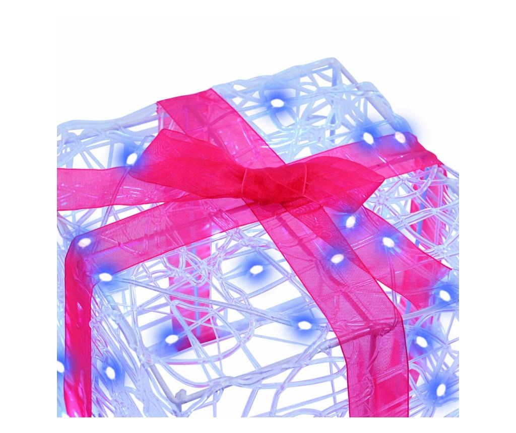 Кутия за подарък 3 pcs Синьо 20 x 20 x 20 см Акрил - 4