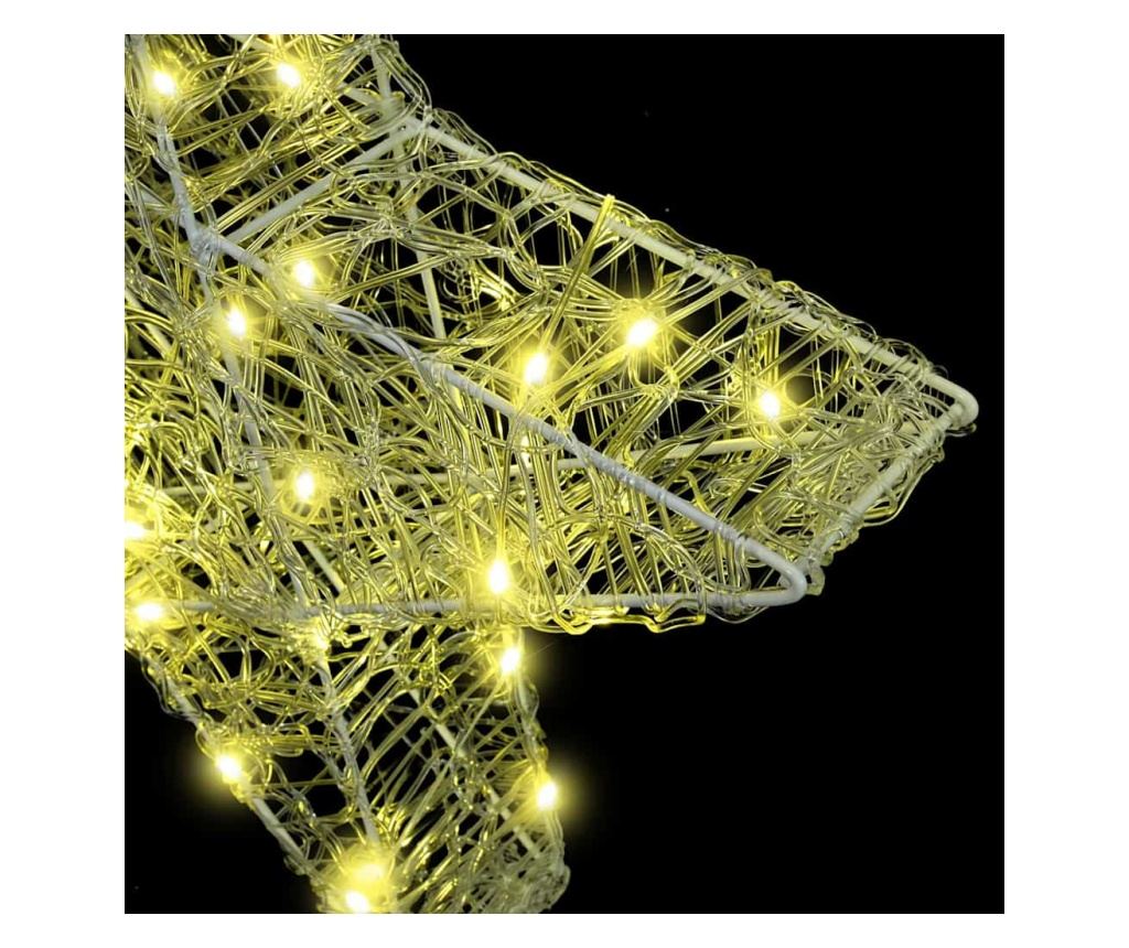 3D звезда Топло бяло 55 x 53.5 x 10 см Акрил - 6